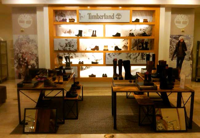 Timberland in-store signage 